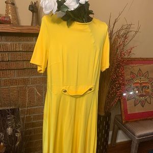 Bright yellow Eloquii dress